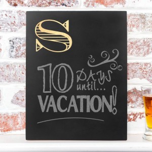 Cathys Concepts Personalized Custom Initial Wall Mounted Chalkboard YCT4439